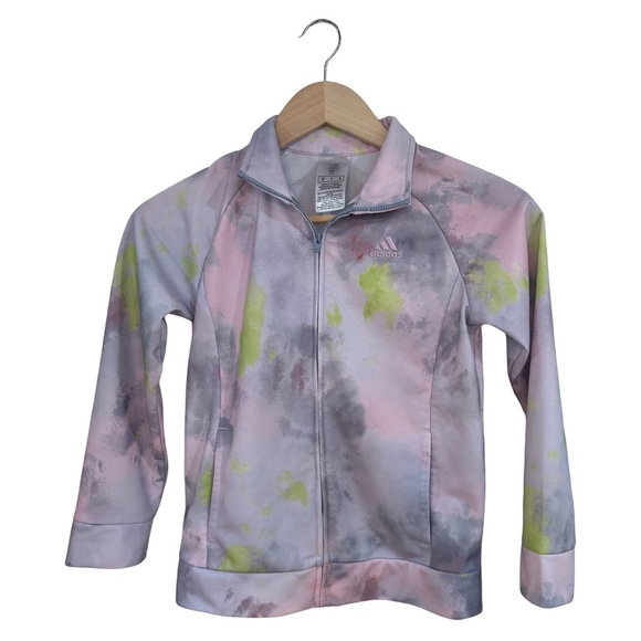 Adidas Youth Girls  Full Zip Light Track Jacket Size Small - Picture 1 of 4